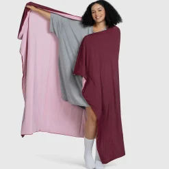 Pink/Burgundy Colour Block Cooling Blanket