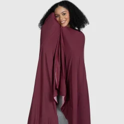 Pink/Burgundy Colour Block Cooling Blanket