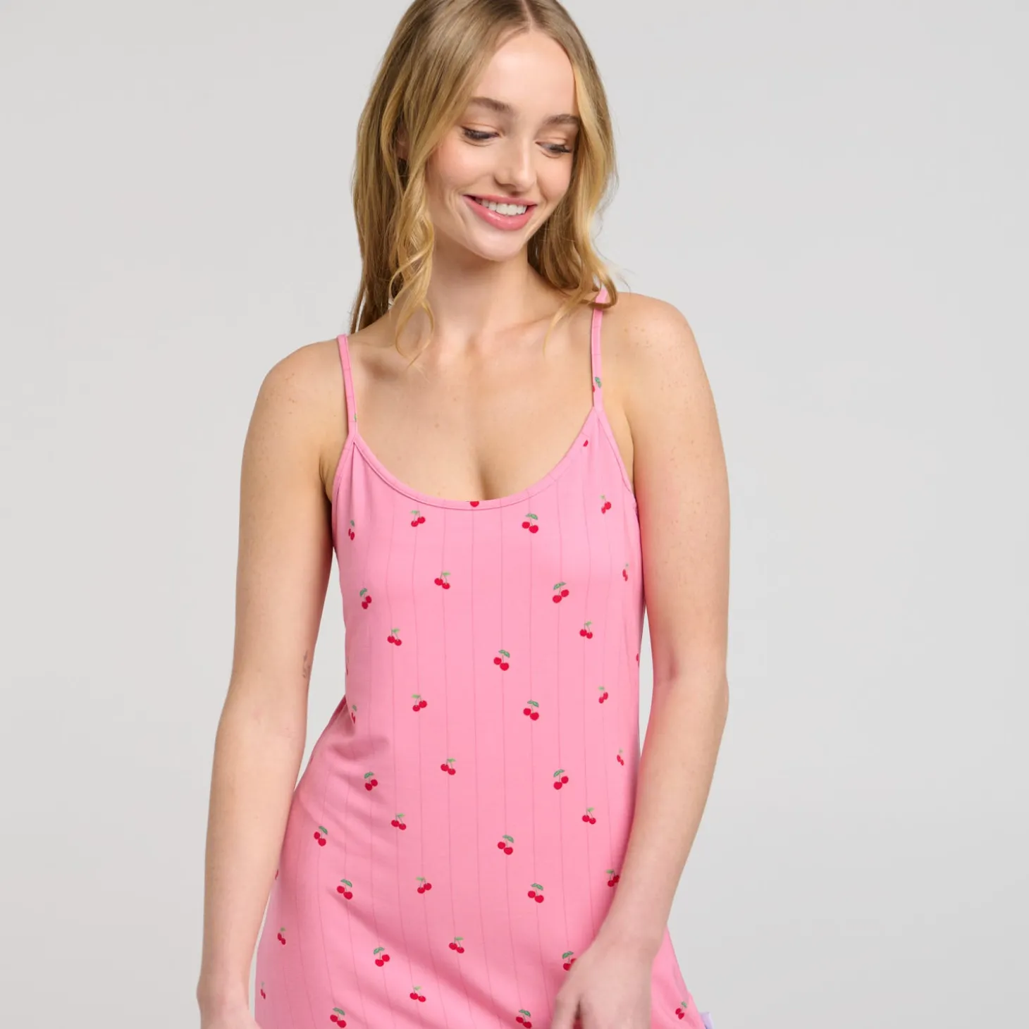 Pink Cherry Strappy Nightie