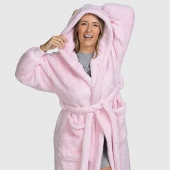 Pink Fluffy Dressing Gown