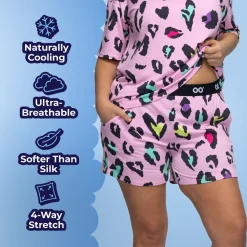 Pink Leopard Cooling PJ Short