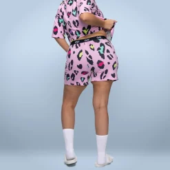 Pink Leopard Cooling PJ Short