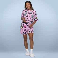 Pink Leopard Cooling PJ Short
