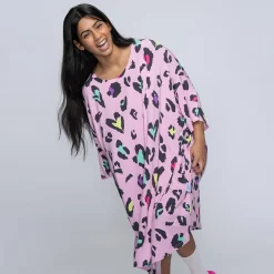Pink Leopard Sleep Tee Nightie
