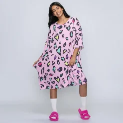 Pink Leopard Sleep Tee Nightie