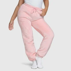 Pink Sherpa Cuffed Pant