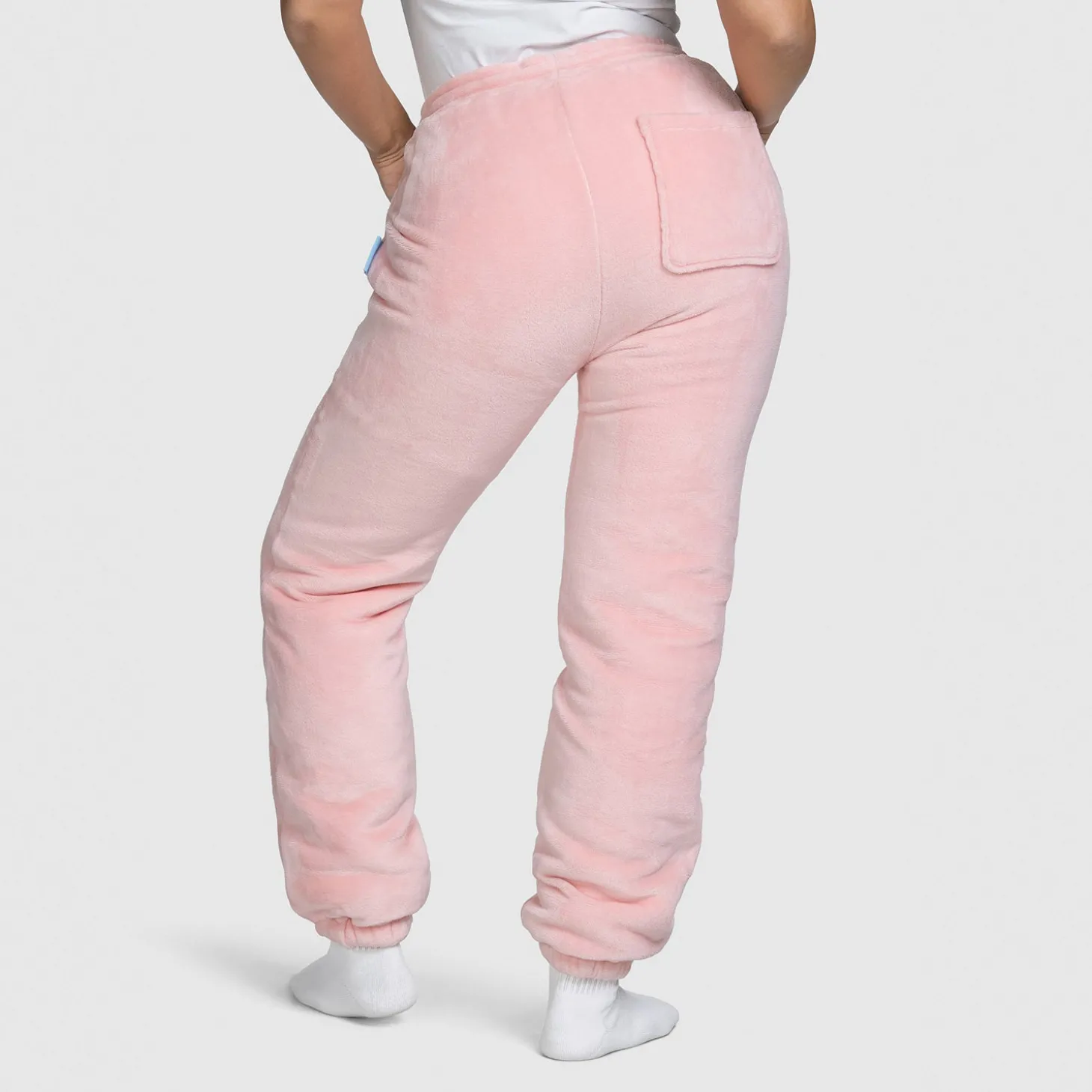 Pink Sherpa Cuffed Pant