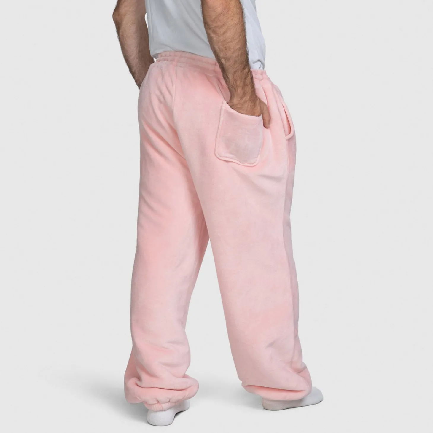 Pink Sherpa Cuffed Pant