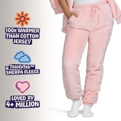 Pink Sherpa Cuffed Pant