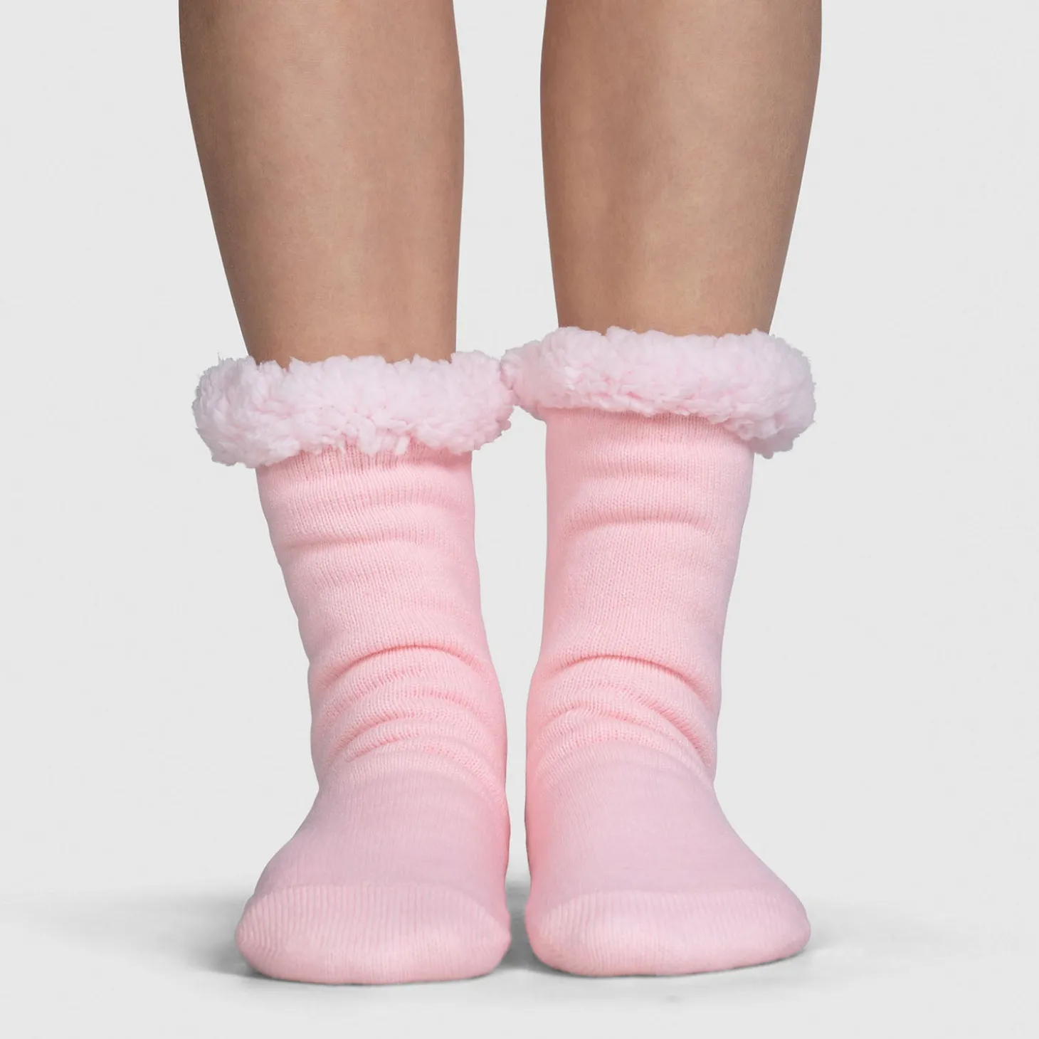 Pink Sherpa Socks