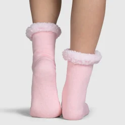 Pink Sherpa Socks