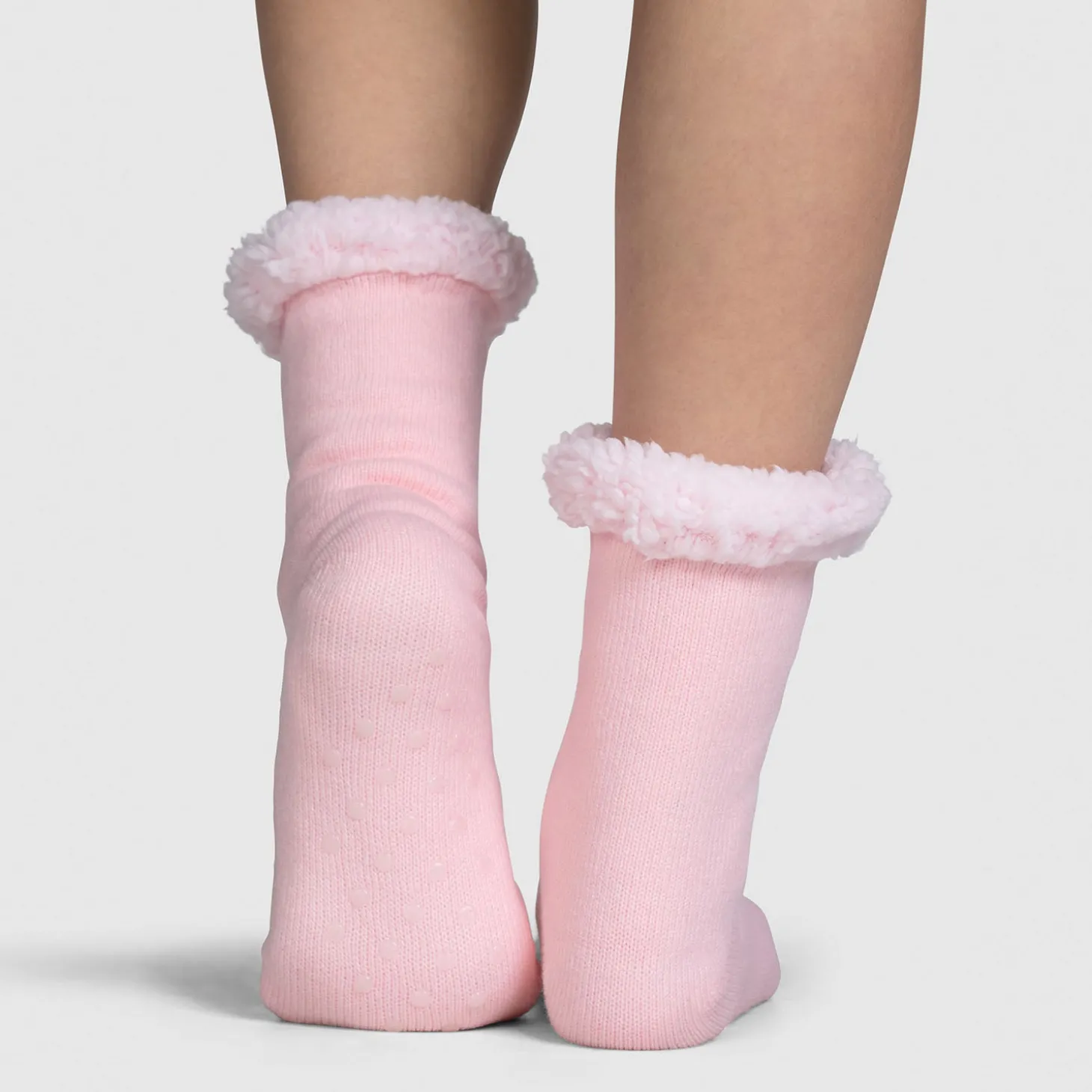 Pink Sherpa Socks