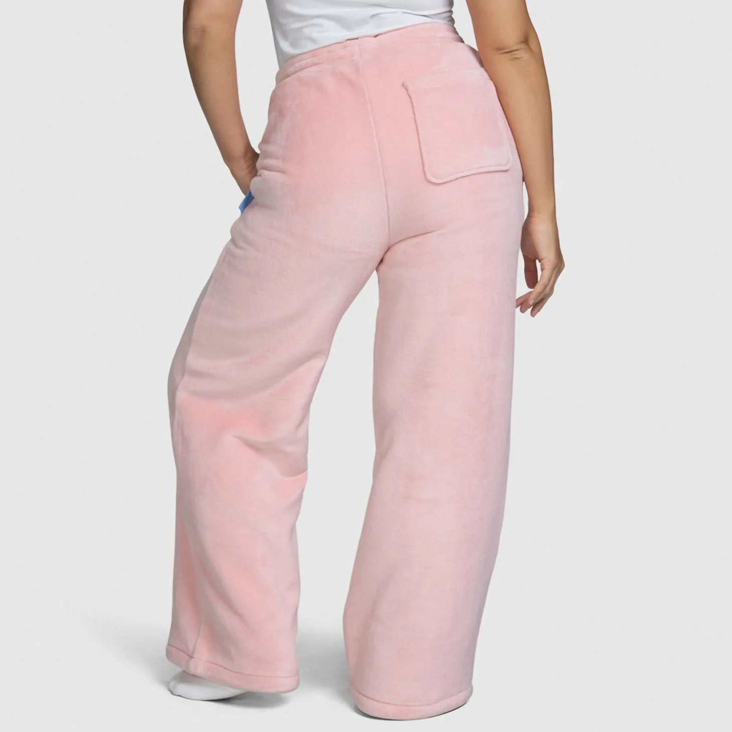 Pink Sherpa Wide Leg Pant