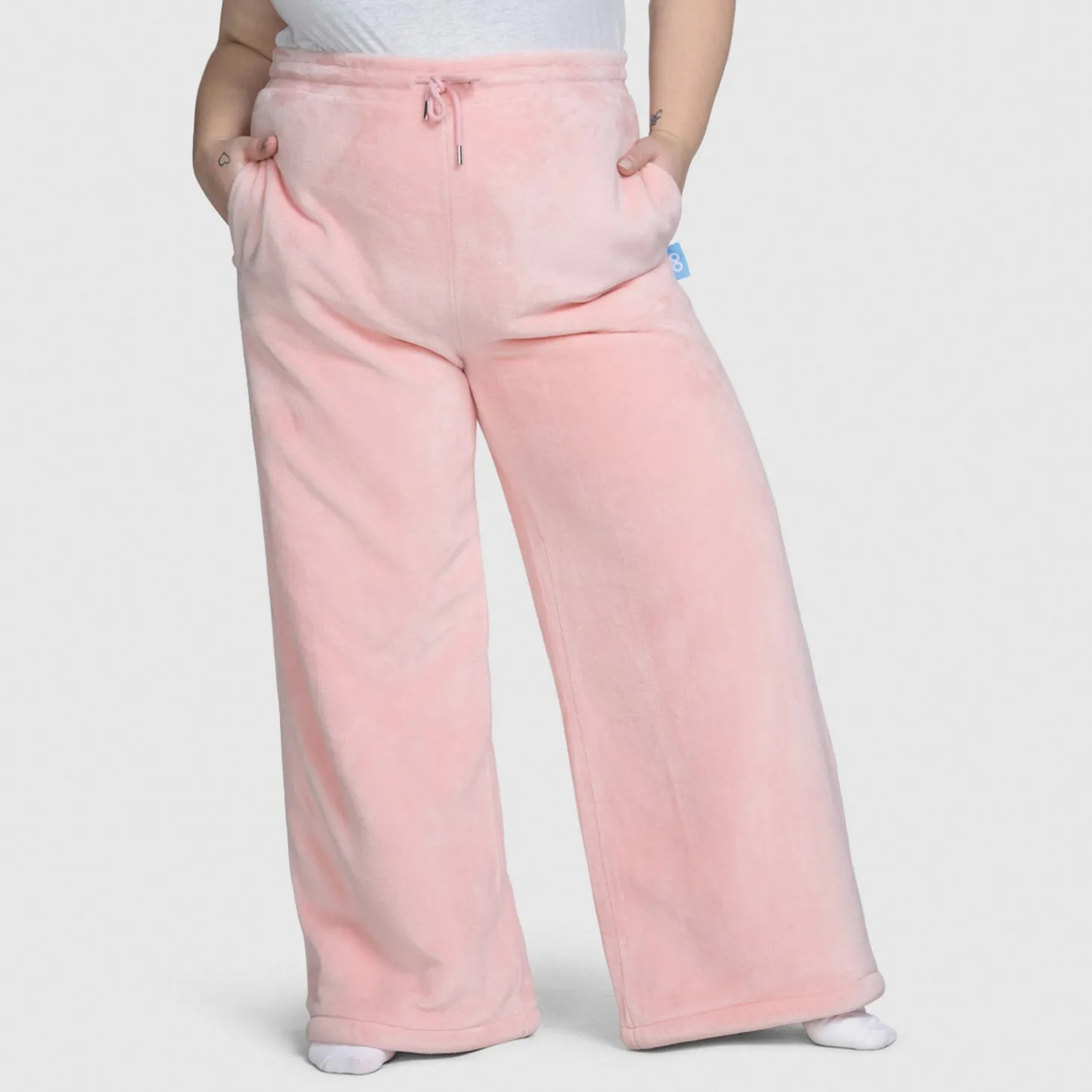 Pink Sherpa Wide Leg Pant