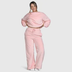 Pink Sherpa Wide Leg Pant
