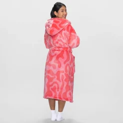 Pink Swirl Sherpa Dressing Gown