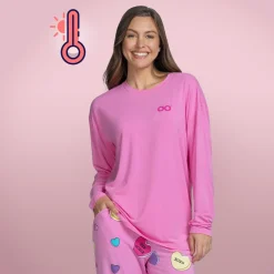 Pink Warming Long Sleeve PJ Top