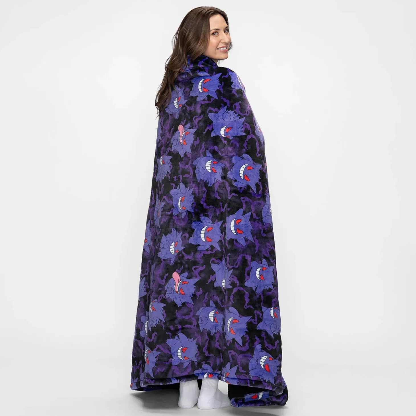 Pokémon Gengar Sherpa Blanket Licensed