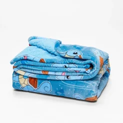 Pokémon Squirtle Sherpa Blanket Licensed