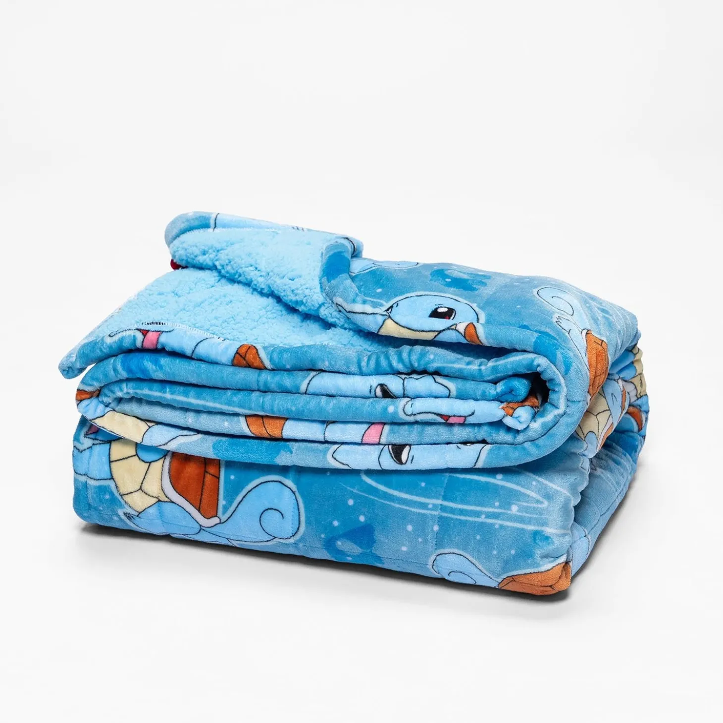 Pokémon Squirtle Sherpa Blanket Licensed