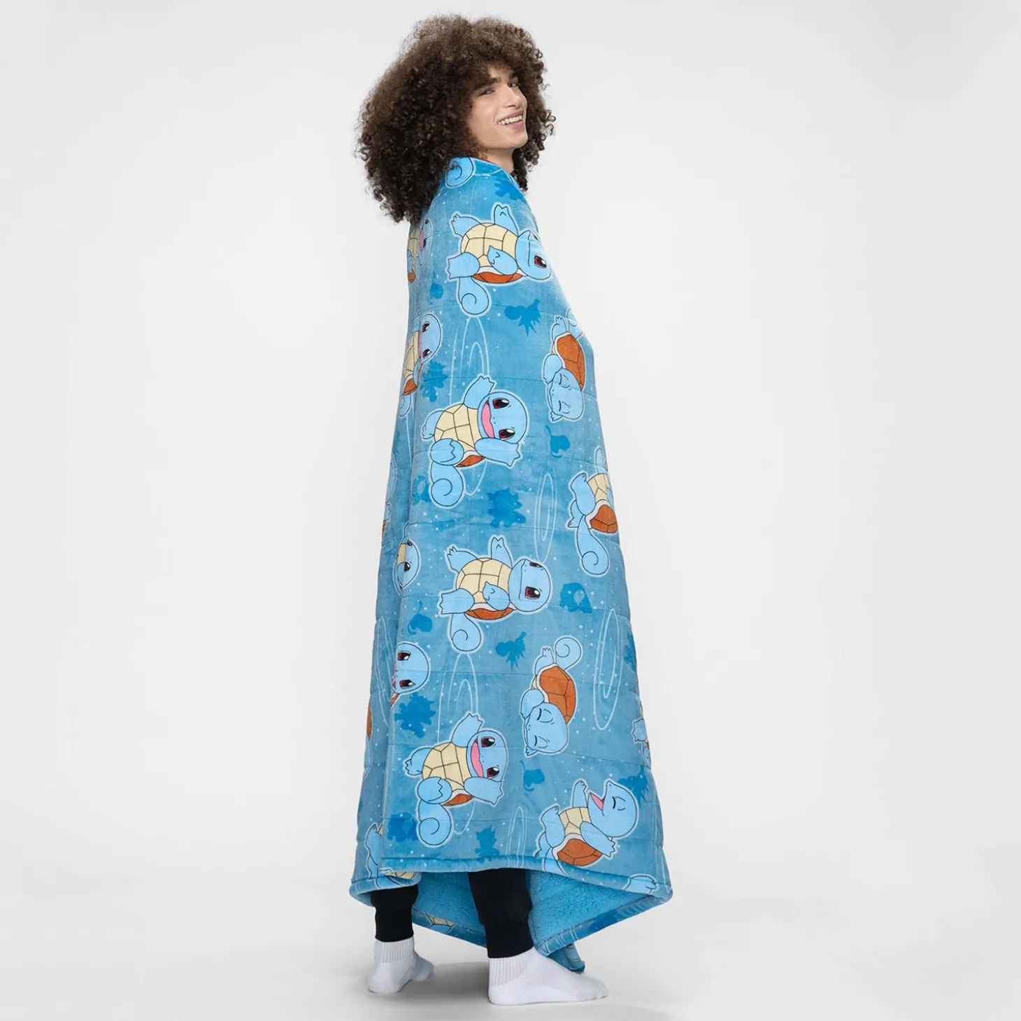 Pokémon Squirtle Sherpa Blanket Licensed