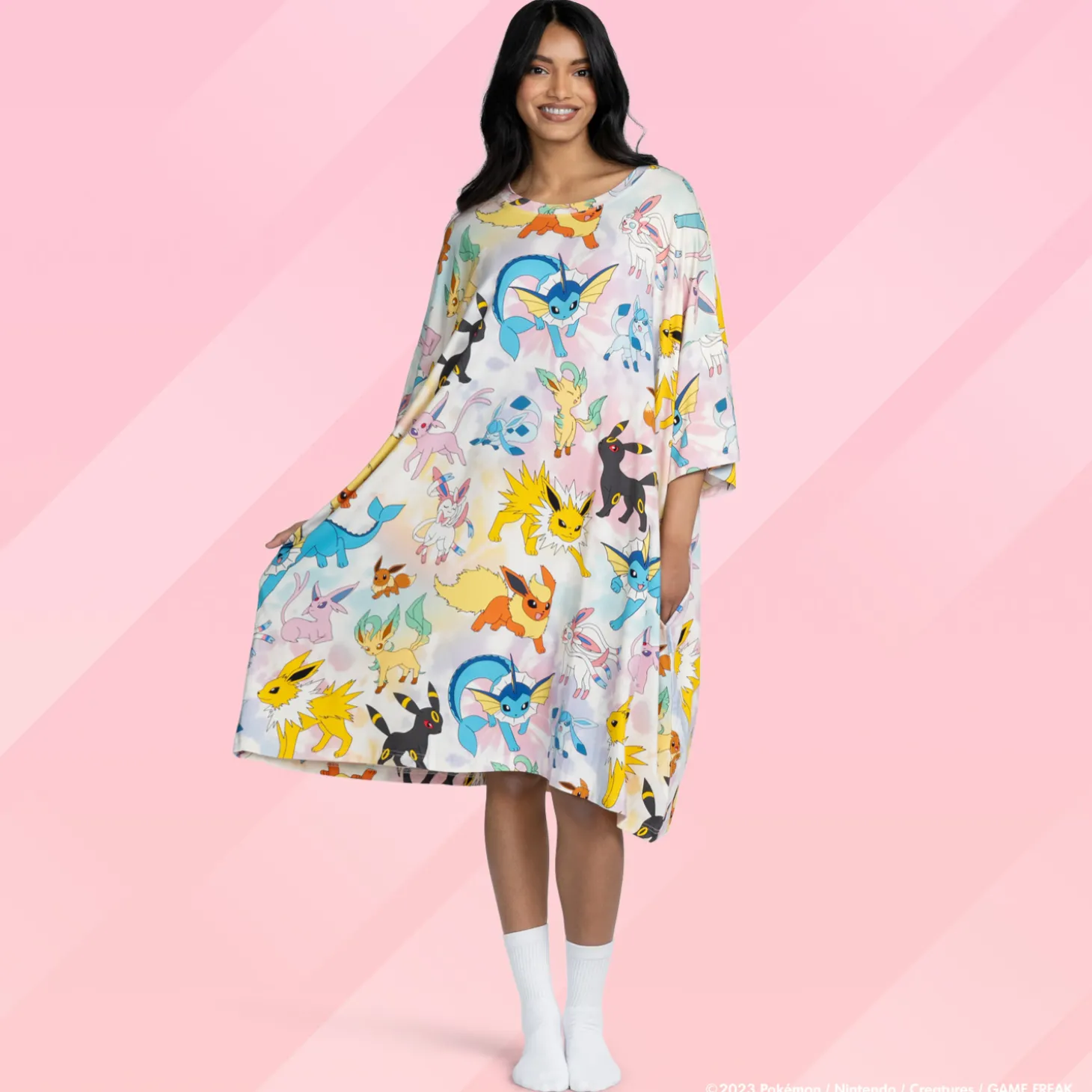 Pokémon Eevee Evolutions Sleep Tee Nightie Licensed