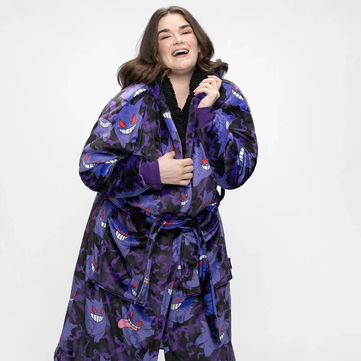 Pokémon Gengar Sherpa Dressing Gown Licensed