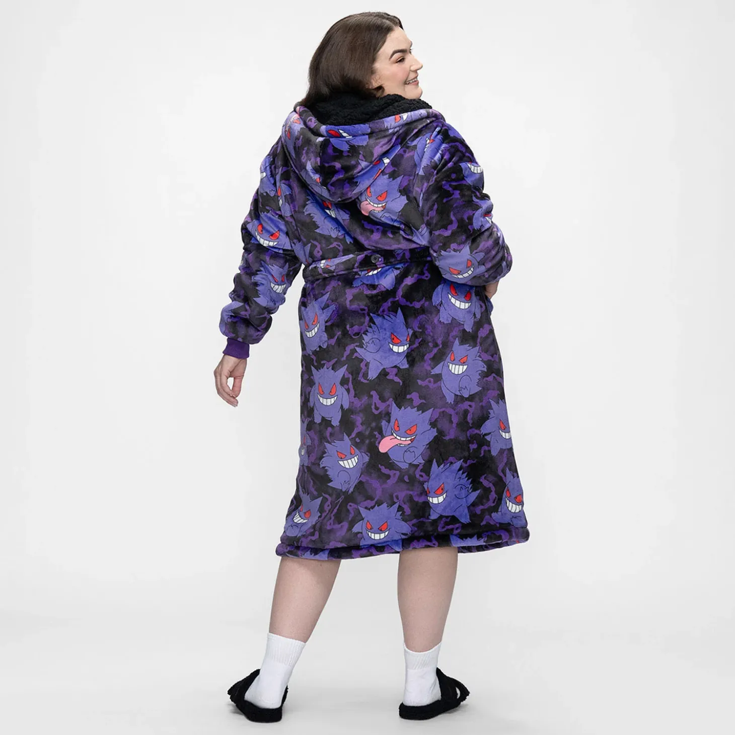 Pokémon Gengar Sherpa Dressing Gown Licensed