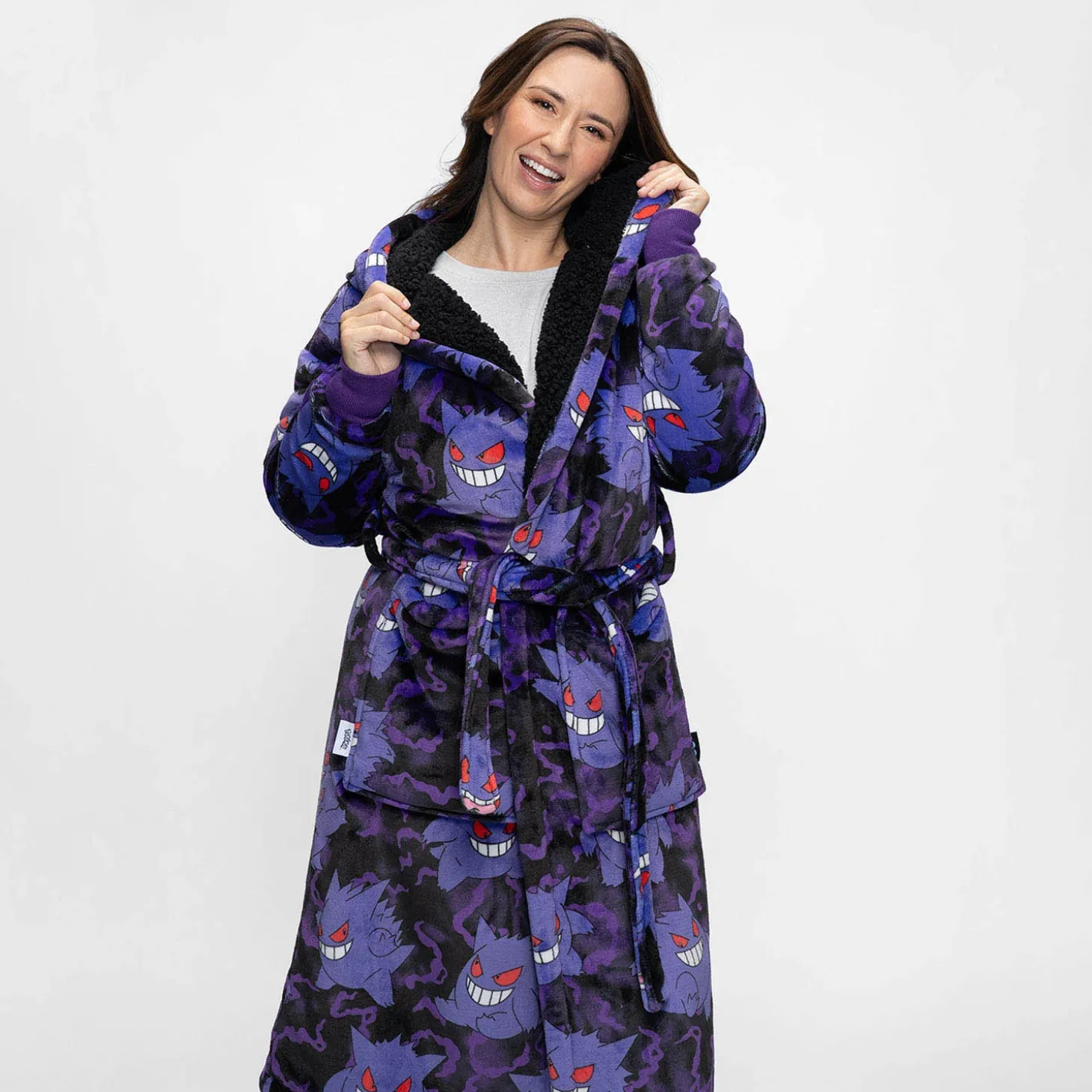 Pokémon Gengar Sherpa Dressing Gown Licensed