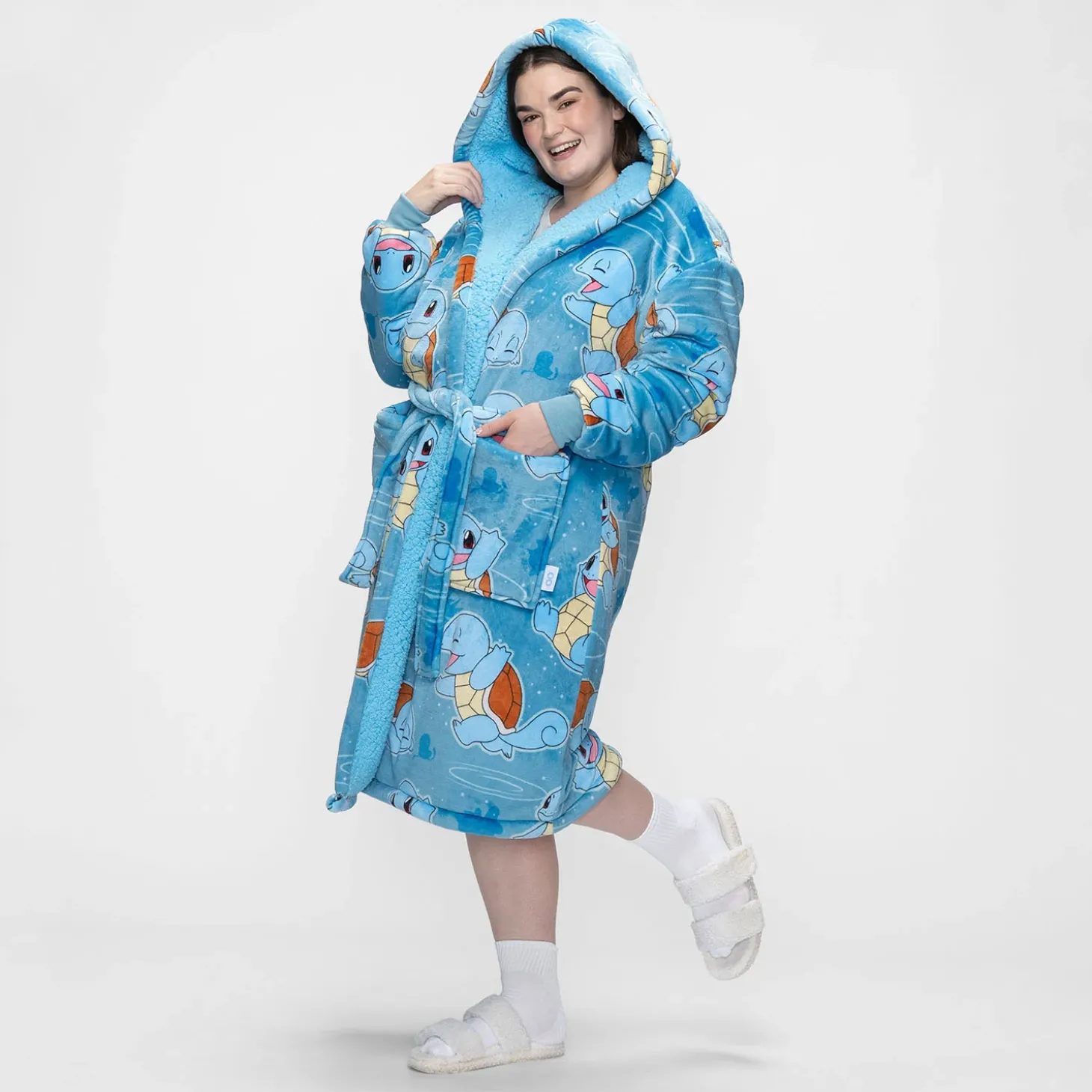 Pokémon Squirtle Sherpa Dressing Gown Licensed