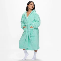 Seafoam Fluffy Dressing Gown