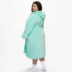 Seafoam Fluffy Dressing Gown