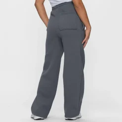 Slate Fleece Wide Leg Trackpant