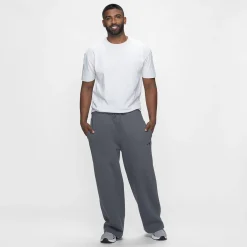 Slate Fleece Wide Leg Trackpant