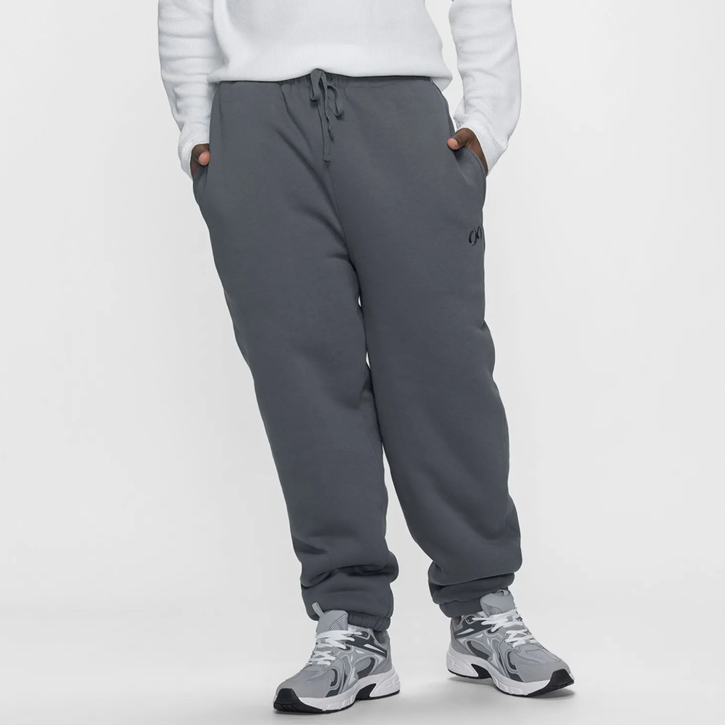 Slate Sherpa Lined Cuff Trackpant