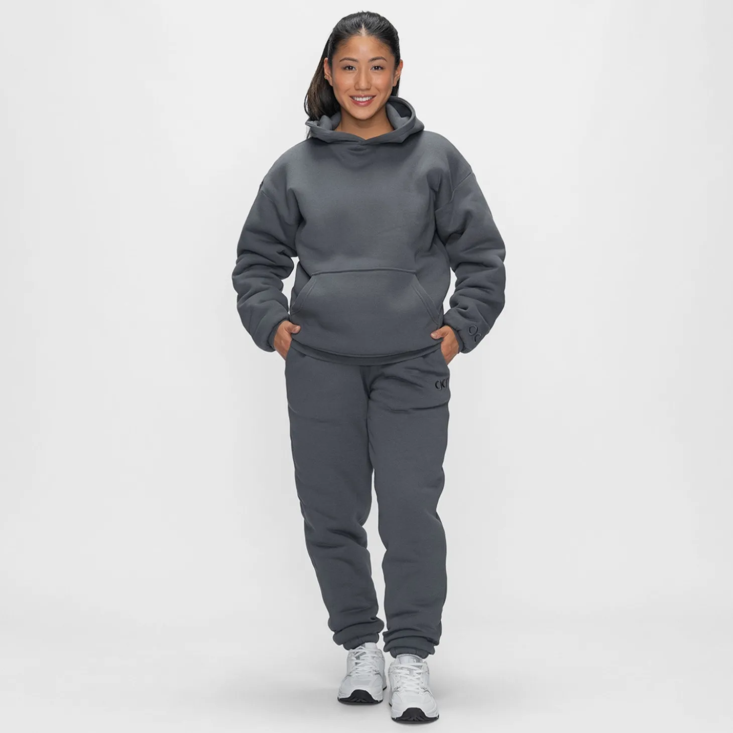 Slate Sherpa Lined Cuff Trackpant