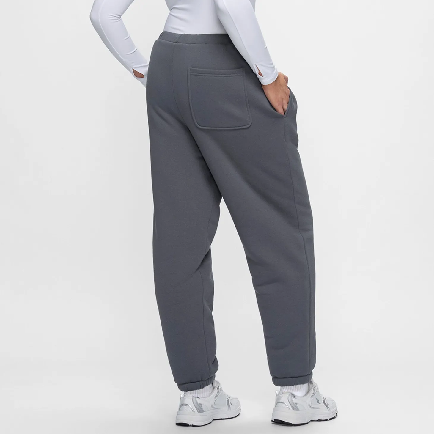 Slate Sherpa Lined Cuff Trackpant