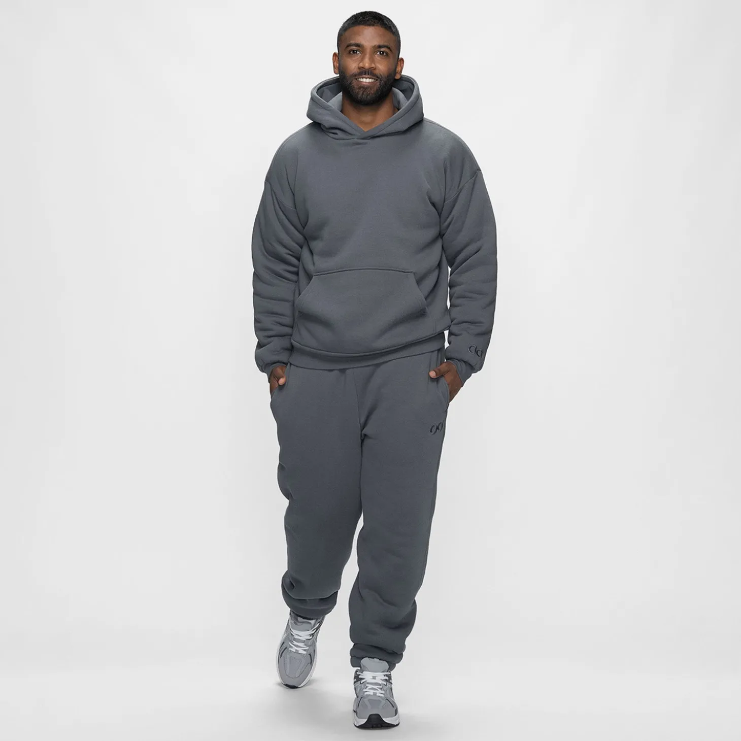 Slate Sherpa Lined Cuff Trackpant