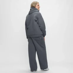 Slate Sherpa Lined Fleece Hoodie