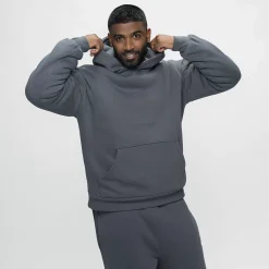 Slate Sherpa Lined Fleece Hoodie