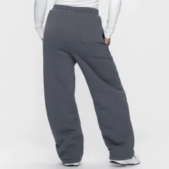 Slate Sherpa Lined Wide Leg Trackpant