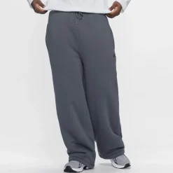 Slate Sherpa Lined Wide Leg Trackpant