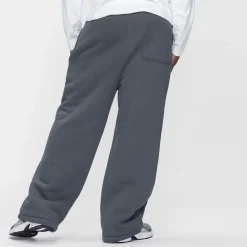 Slate Sherpa Lined Wide Leg Trackpant