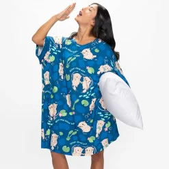 Swimming Otters Sleep Tee Nightie