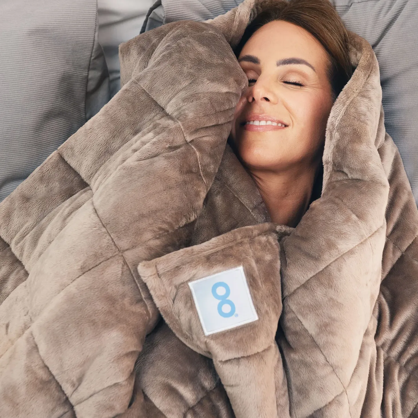 Tan Weighted Blanket