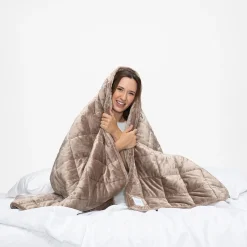 Tan Weighted Blanket