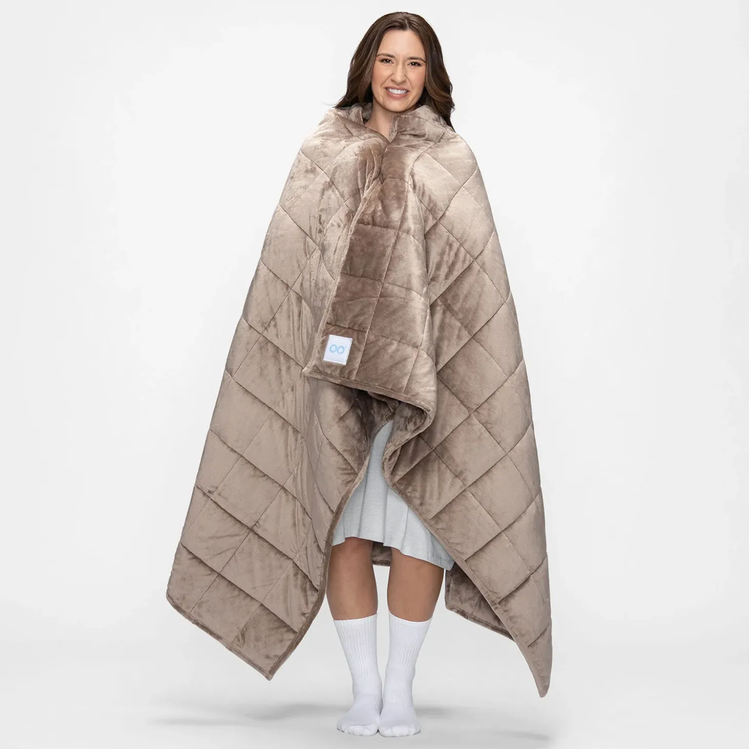 Tan Weighted Blanket