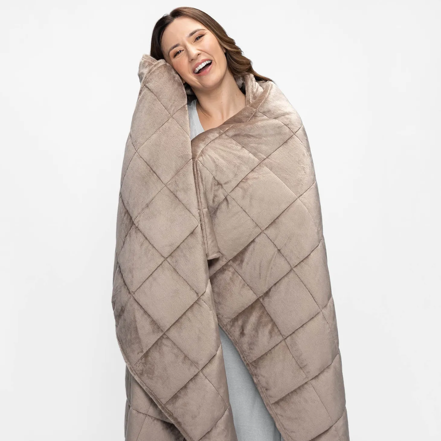 Tan Weighted Blanket