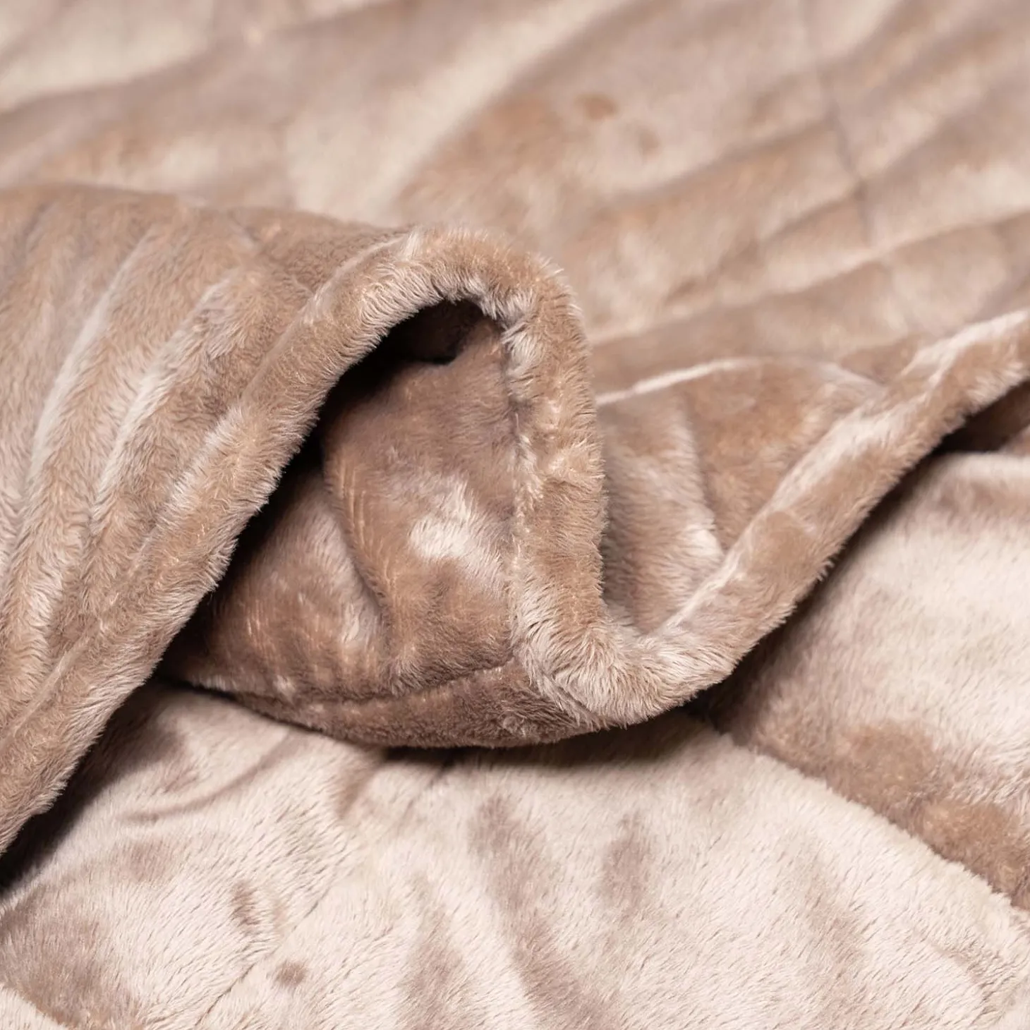 Tan Weighted Blanket