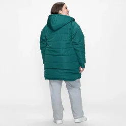 Teal Long Puffer Jacket